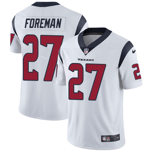 Nike Texans #27 D'Onta Foreman White Men's Stitched NFL Vapor Untouchable Limited Jersey